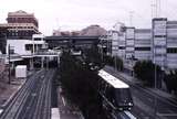 121744: Pyrmont Light Rail Depot Darling Drive Monorail Train approaching Haymarket Station