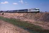 121845: Albury down side Bridge Street Daylight XPT to Sydney XP 2001 leading XP 2002 trailing