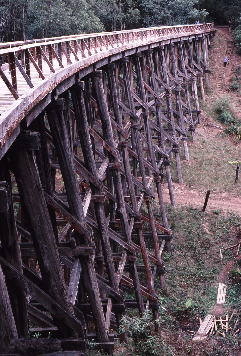 121933: Trestle Bridge Mile 88 Noojee Line Looking towards Warragul