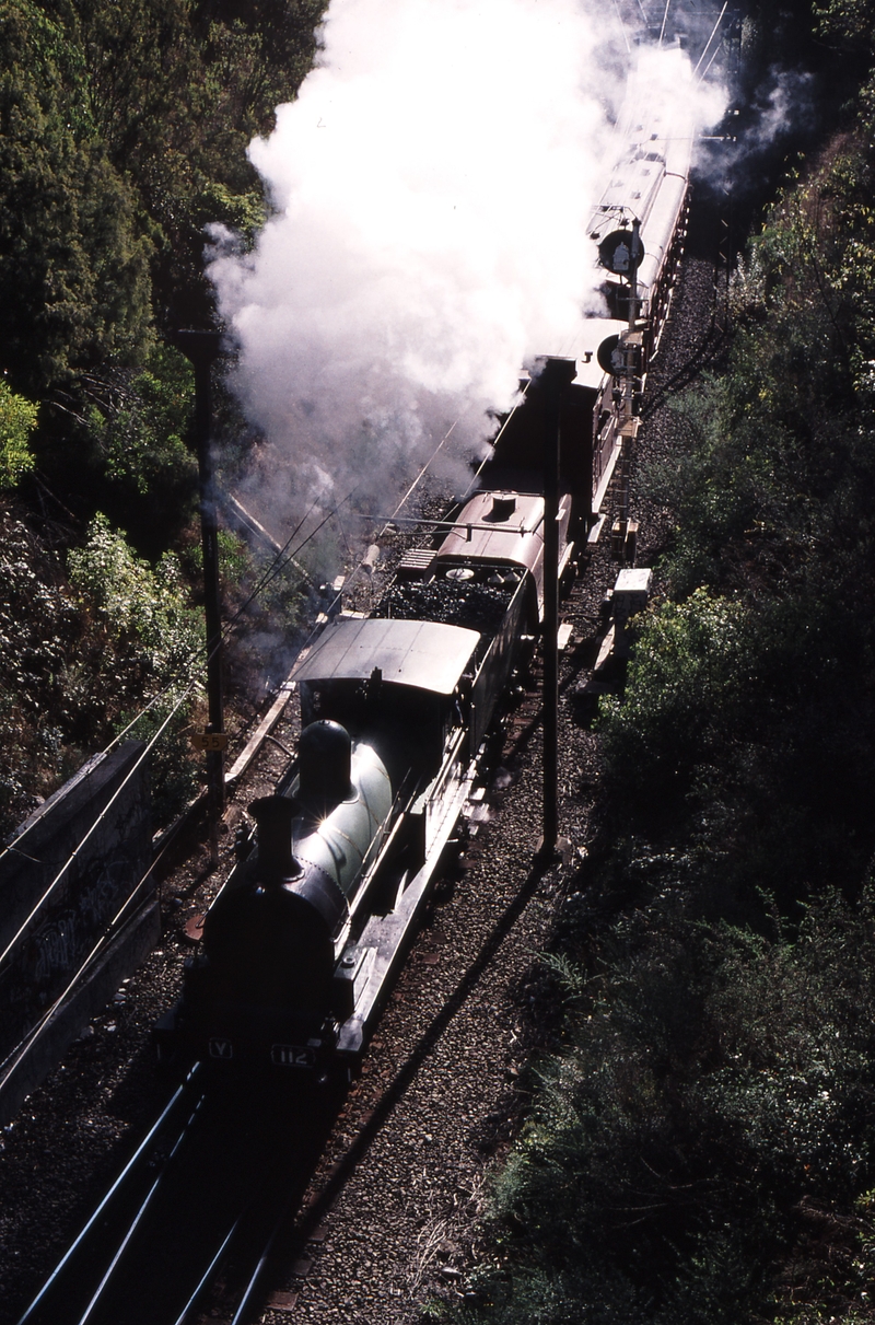 121948: Upwey 7273 Down SteamRail Special Y 112 leading