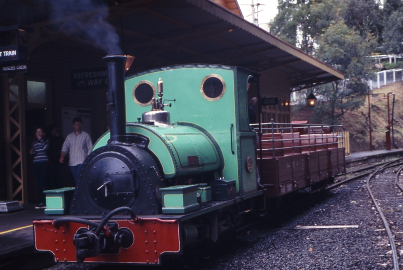 121981: Belgrave Shuttle trip Peckett 1711 Old Time Festival