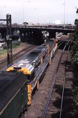 122017: West Footscray Junction 9821 Down Steel Train to Adelaide NR 93 NR 30 BL 28