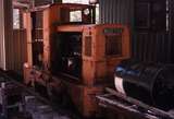 122152: Bogong Tramway Penstock Terminus Ruston Locomotive SEC 26 F 7 and mobile lunchroom