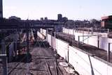 122367: Flinders Street looking East from Princes Bridge Federation Square works in progress showing Northern Lines Ramp