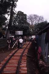 122395: Gembrook Town Station Looking along 3A Road towards end of track