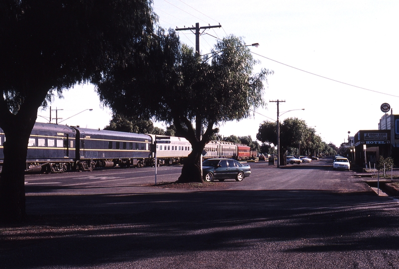 122565: Wycheproof Street Section South End 8192 Up Steamrail Special R 761 Werribee 14 BRS 2354 LAN Inman Coliban Goulburn