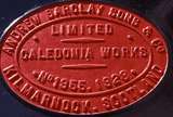 122698: Port Pirie Ellen Street Station Museum Makers plate ex BHAS Port Pirie AB 1955-28