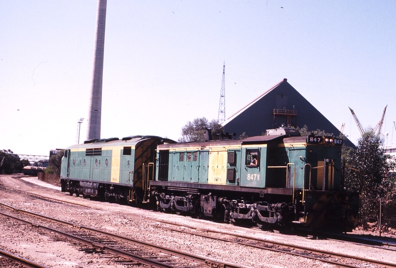 122703: Port Pirie at rear of Ellen Street Station Museum Light Engines GM 46 847