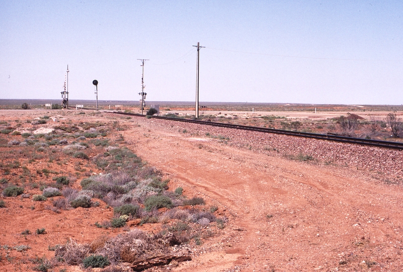 122823: Pimba looking East Westbound NR Freight in distance