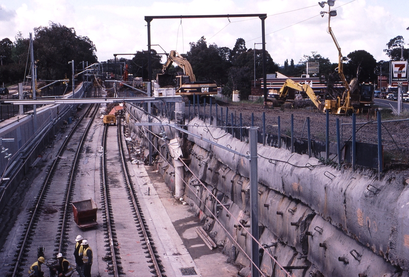 122919: Boronia Road looking towards Belgrave New and Old tracks