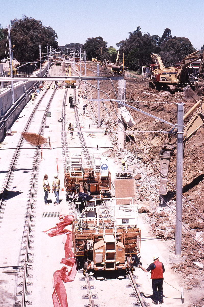 122928: Boronia looking towards Belgrave from Boronia Road Excavation in progress