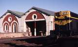 123050: Echuca 8392 Up AREA Special T 320 and Goods Shed