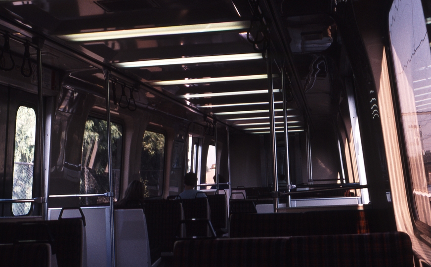 123082: South Kensington (up side), Interior Down Comeng Suburban