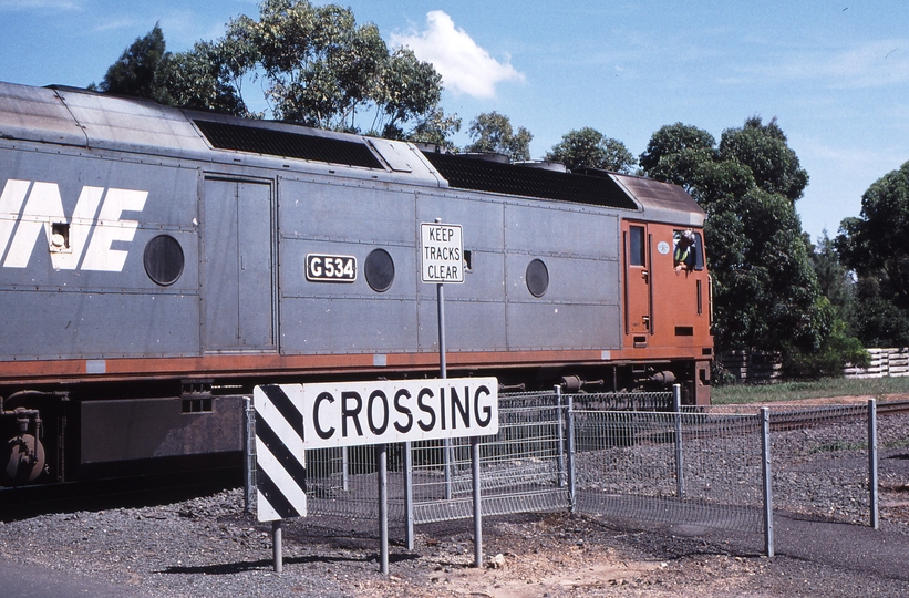 123196: Inverleigh Winchelsea Road Level Crossing 8791 Down ARE Special G 534