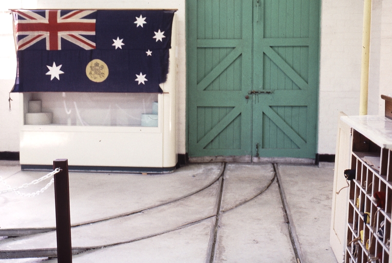 123260: Point Nepean Quarantine Station 2' 3' gauge turnout outside Disinfectation Block