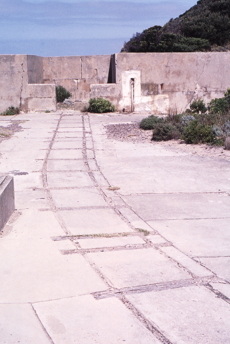 123265: Fort Nepean Gun Emplacement Remains of 2' 3' gauge tramway