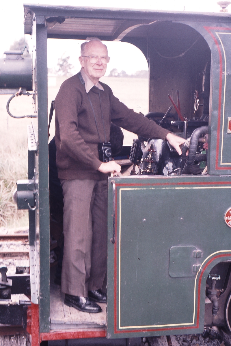 123502: Sheffield Reg Topp on footplate of No 1 Krauss 5682-5800