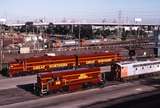 123665: GNRS Depot North Melbourne T 345 S 317 (bg), GM 27 GM 22 (sg), In background X 49 G 523