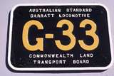 123683: North Williamstown Commonwealth Land Transport Board Plate on Fyansford No 3
