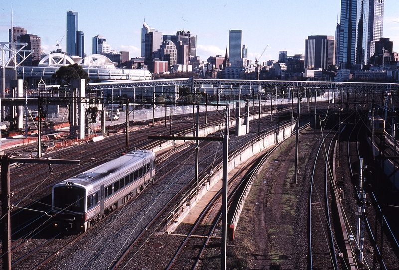 123710: Original MCG Footbridge 8413 Passenger to Warragul 7009