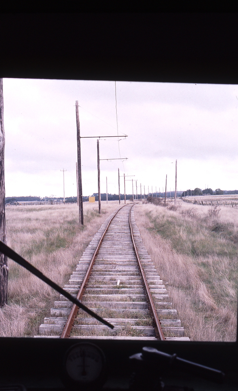 123769: TMSV Bylands End of Track Mile 39 looking towards Bylands from Cab of W5 782