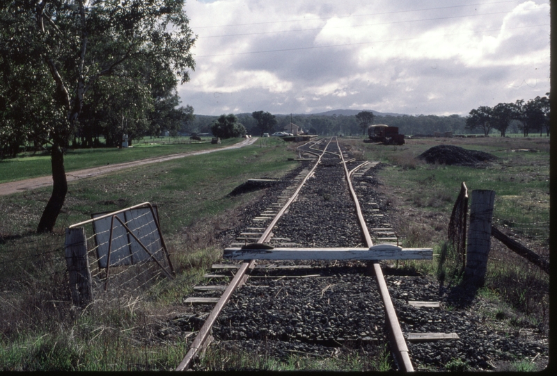 123858: Muckleford looking towards Maldon from Castlemaine end level crossing