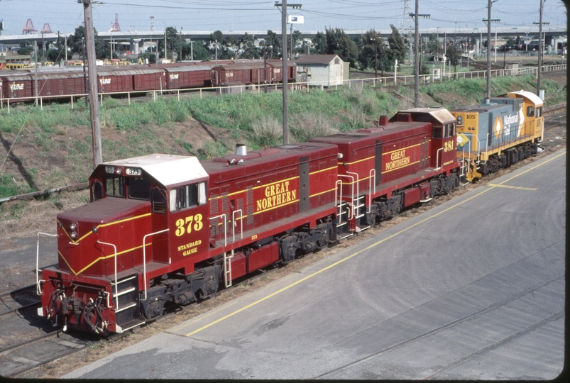 124006: GNRS Depot North Melbourne T 373 T 381  J 105