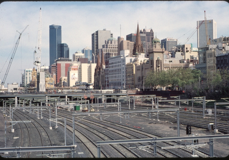 124009: Exhibition Street Bridge looking towards Flinders Street