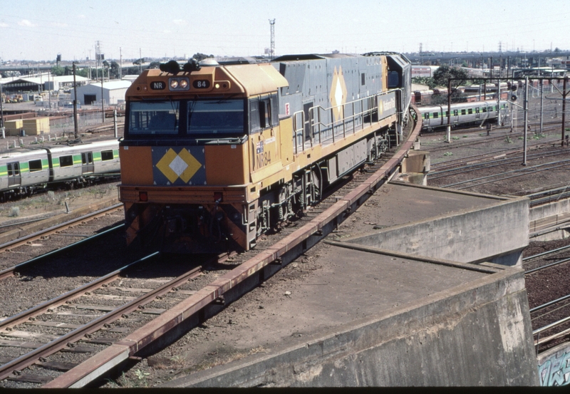 124038: North Melbourne Flyover 8702 Up Overland 1AM8 NR 84 BL 27