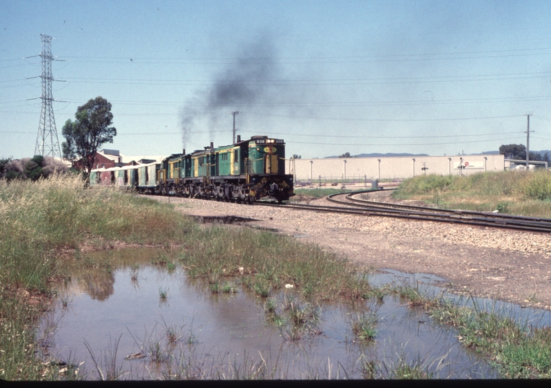 124107: Dry Creek km 8 Port Adelaide Line Up Penrice Stone Train 838 844 DA 5