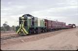 124182: Stuart Highway Level Crossing km 1292 5 Narrow Gauge Central Australia Railway 11:30am arrival Northbound Passenger DH 14