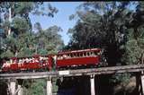 124432: Monbulk Creek Trestle No 34 6:00pm Up Passenger (8A), 21 NBH 2 NB trailing