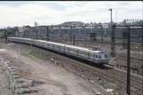 124585: Latrobe Street Bridge Up Empty Cars 6-car Hitachi 53 M leading