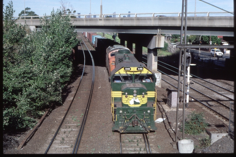 124590: West Footscray Junction Down Freight Victoria Freight X 49 A 85