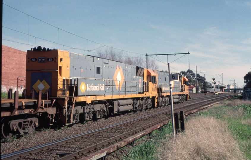 124951: Middle Footscray (up side), km 6 NR 92 NR 85 Down Steel Train to Adelaide