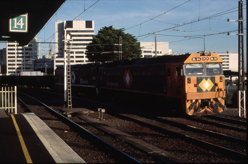 124963: Spencer Street Up Steel Train from Long Island BL 34 BL 29