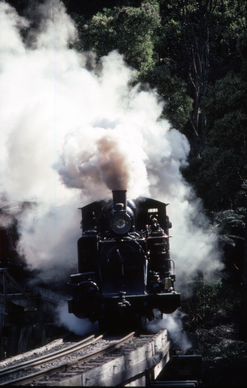 124997: Monbulk Creek Trestle 8A (14A), No 11 Down Passenger to Gembrook