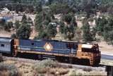 125105: km 1332 approaching Heavitree Gap Southbound Ghan NR 37