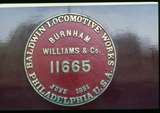 125340: Museum of Transport and Technology Baldwin Maker's Plate on ex Sydney Steam Tram Motor 100