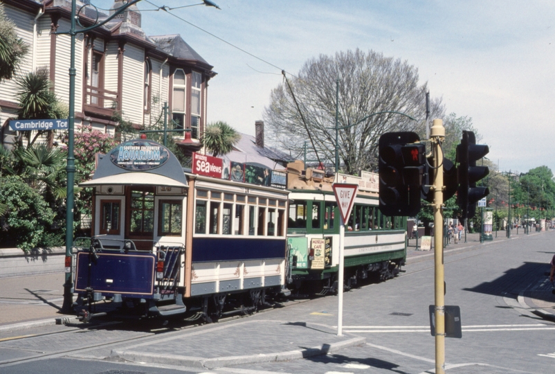 125770: Christchurch Tramway Worcester Boulevard at Cambridge Terrace 178 18 departing Stop T2