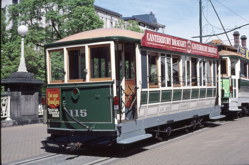 125774: Christchurch Tramway Worcester Boulevard at Avon River bridge (152), 115