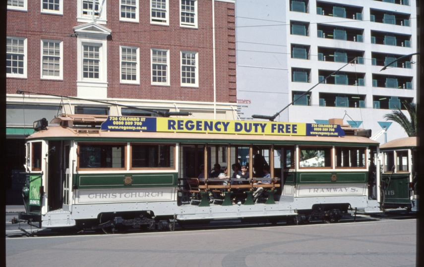 125782: Christchurch Tramway Amagh Street at Colombo Street Stop T 8 152 (115),