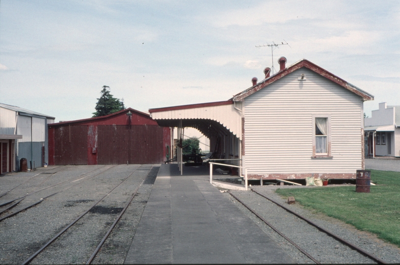 125843: Plains Railway Station Workshop in background