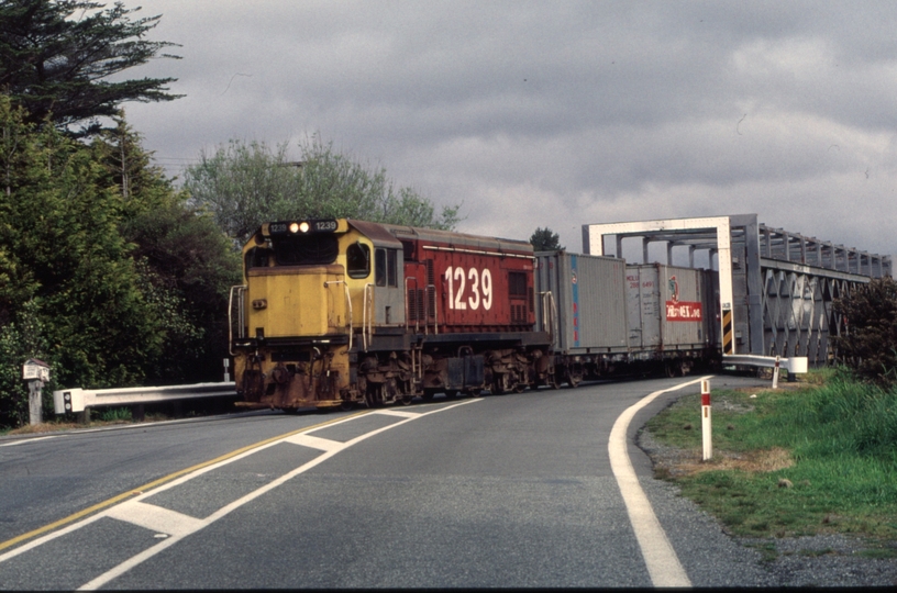 125906: Taramakau River Bridge Northbound Freight DBR 1239