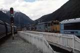 125938: Arthur's Pass Westbound Coal Empty and 'Tranz Alpine' Bankers DFT 7132 DX 5381