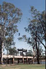 126075: Robinvale Murray River Bridge Victorian approach spans viewed from upstream side