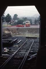 126220: Queenstown looking across turntable site towards Old works