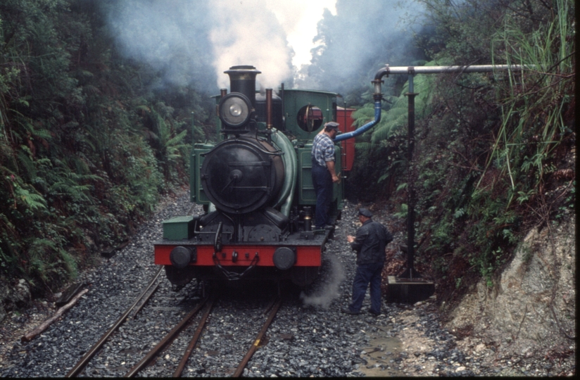 126240: Rinadeena Looking towards Queenstown Abt No 3 taking water