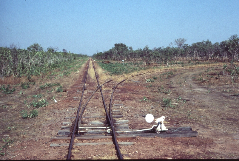 126775: Mile 16 Normanton Railway Critter's Camp East Switch looking West