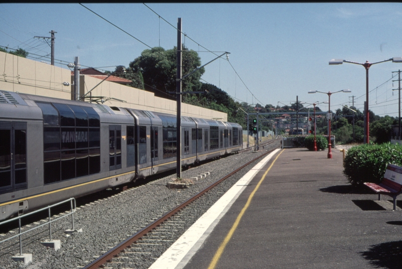 127399: Turrella looking towards East Hills 8-car Tangara on new Down Line